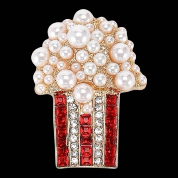 Popcorn Brooch - Picture 1 of 2